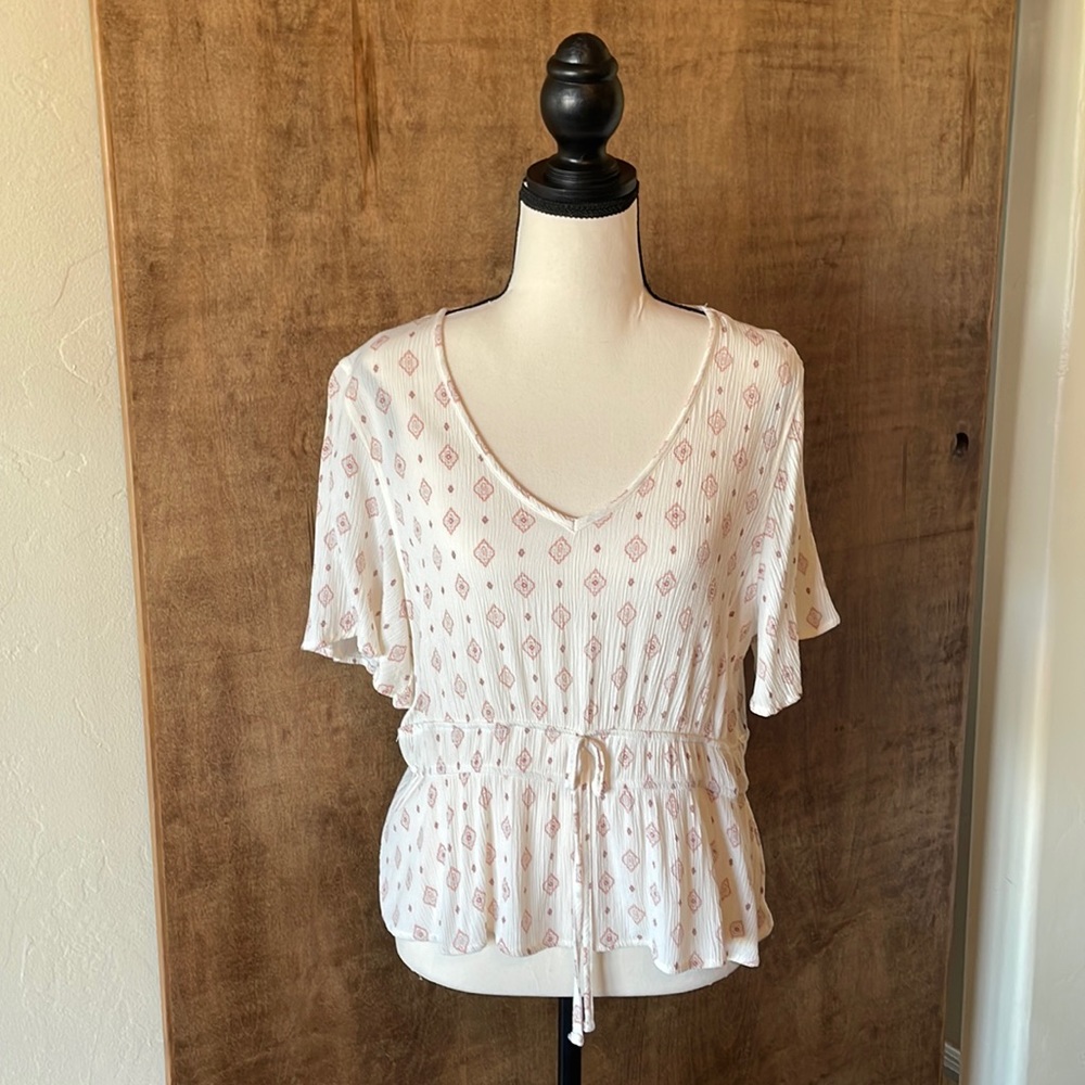 SO Cream Color Rayon Blouse